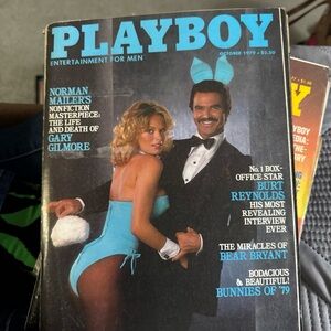 PLAYBOY Magazine with Blue Bunny Costume